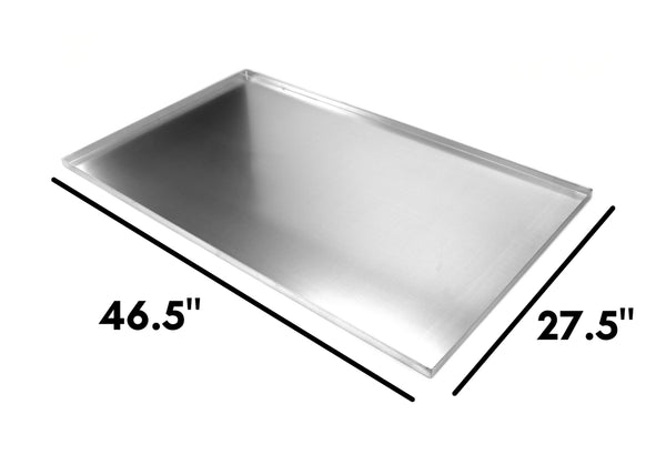 Red Hound Auto Metal Replacement Tray for Dog Crate 46.5 x 27.5 x 1 Inches Heavy Duty Galvanized Steel Kennel Cage Pan Leakproof Liner Chew Proof Compatible with MidWest iCrate, New World and More